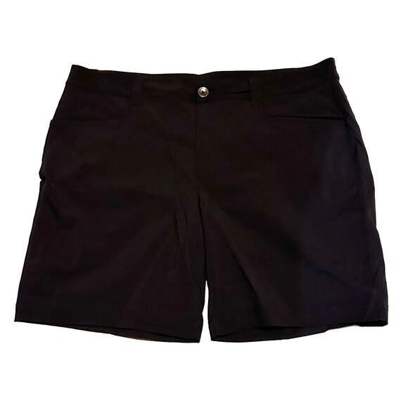 Eddie Bauer Black Activewear Stretch Nylon Shorts Women's Plus 16
